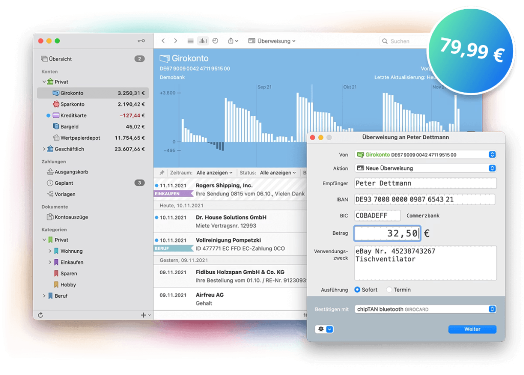 Online Banking Software MoneyMoney